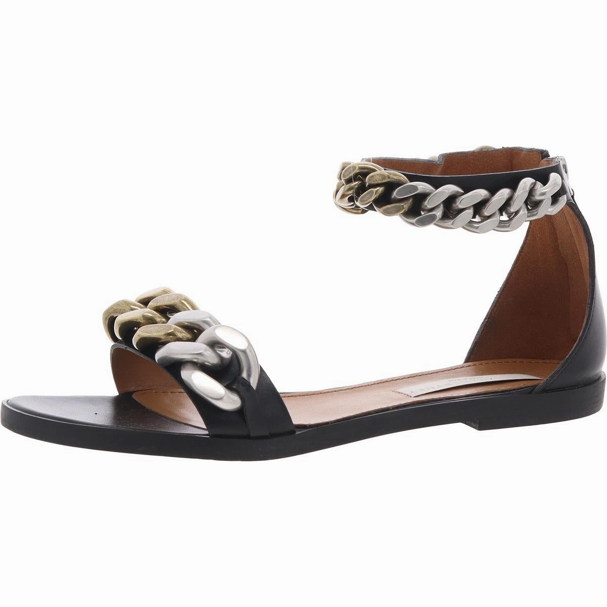 810006W1CU0 Womens Belted Leather Ankle Strap