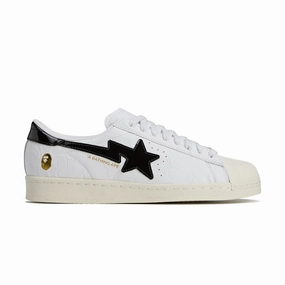   BAPE Superstar Vintage 'White Black' Womens Shoes discount online