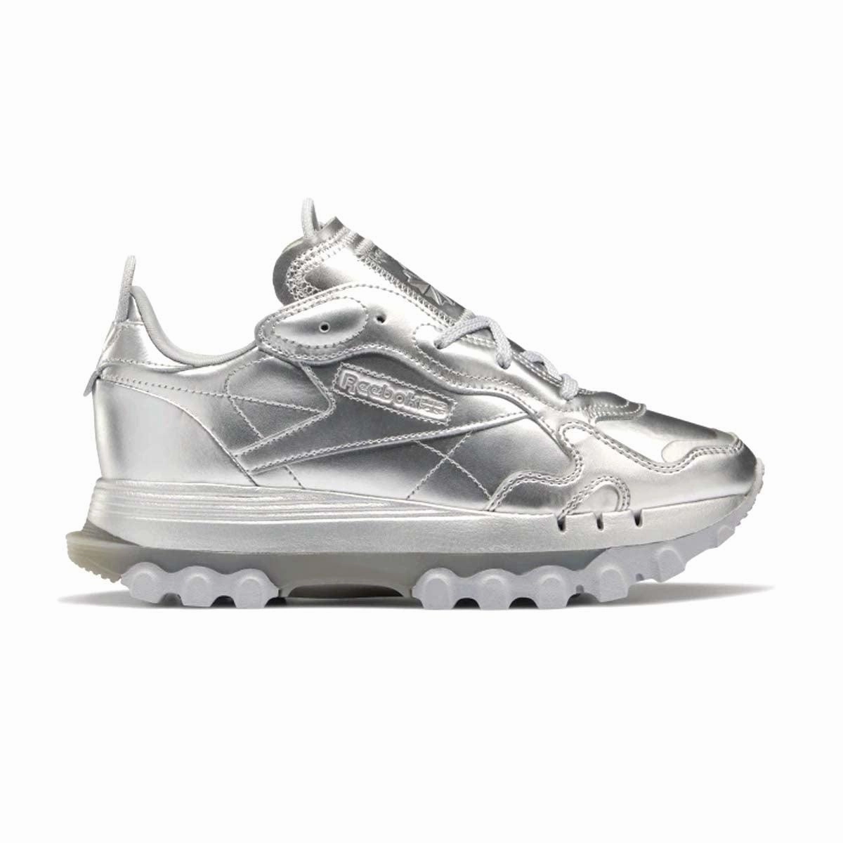   Cardi B Wmns Classic Leather 'Silver' Fashion Shoes for Women