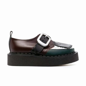   George Cox Wmns Creeper 'Oxblood Green White' Fashion Shoes for Women