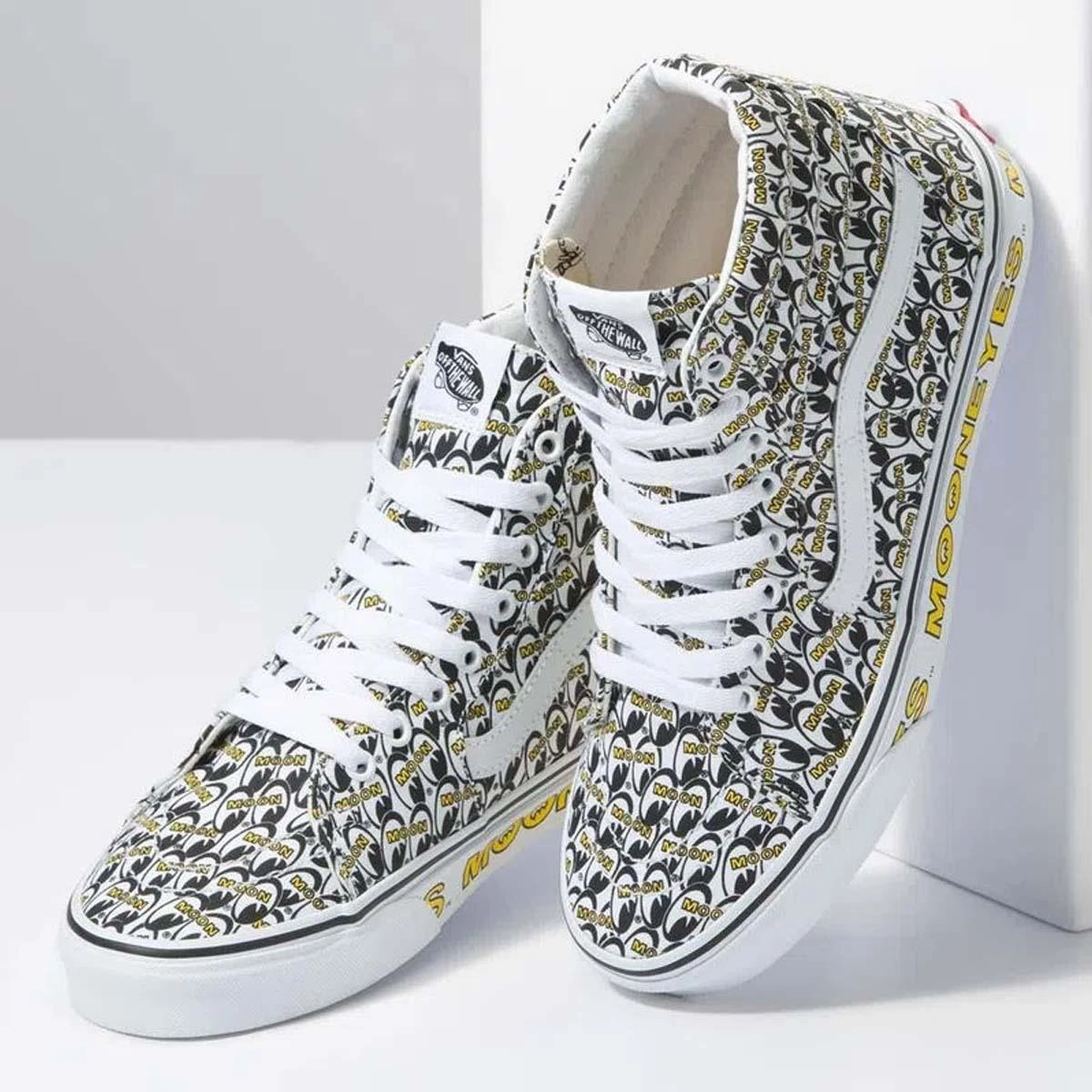   Mooneyes SK8-Hi 'White Yellow'