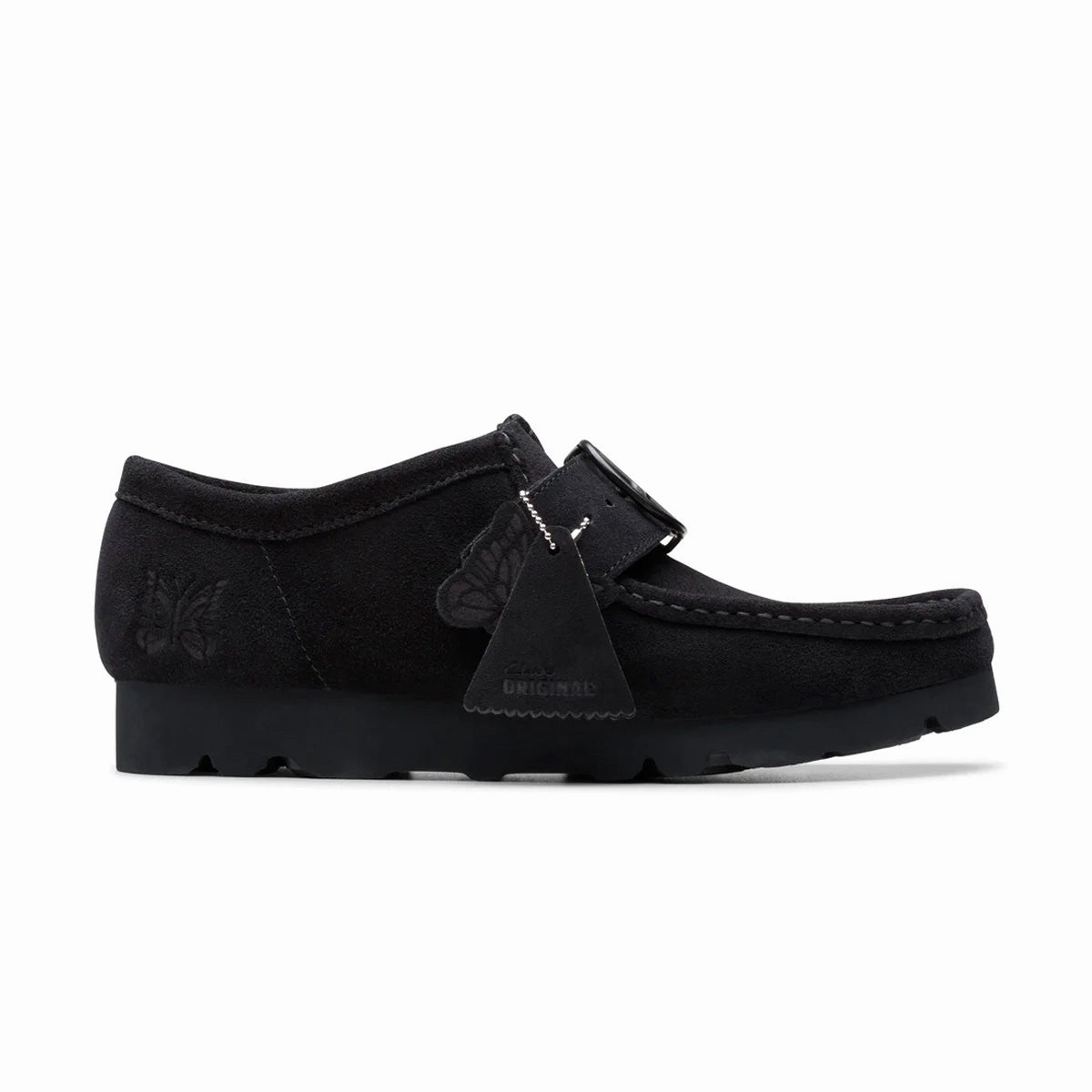   NEEDLES Walla Strap Low 'Black Suede' Mens Footwear best price