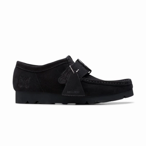   NEEDLES Walla Strap Low 'Black Suede' Womens Shoes discount online