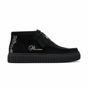   PLEASURES Torhill Hi 'Black Ornate Framing' Mens Footwear outlet deals