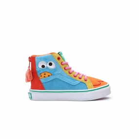   Sesame Street Kid's SK8-Hi Zip 'Multi' Mens Shoes clearance