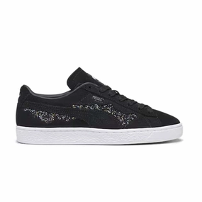   Swarovski Wmns Suede 'Black' Fashion Shoes for Women