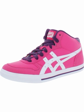 Aaron MT GS Girls Faux Leather High-Top Casual and Fashion Sneakers Affordable Casual Footwear for Girls