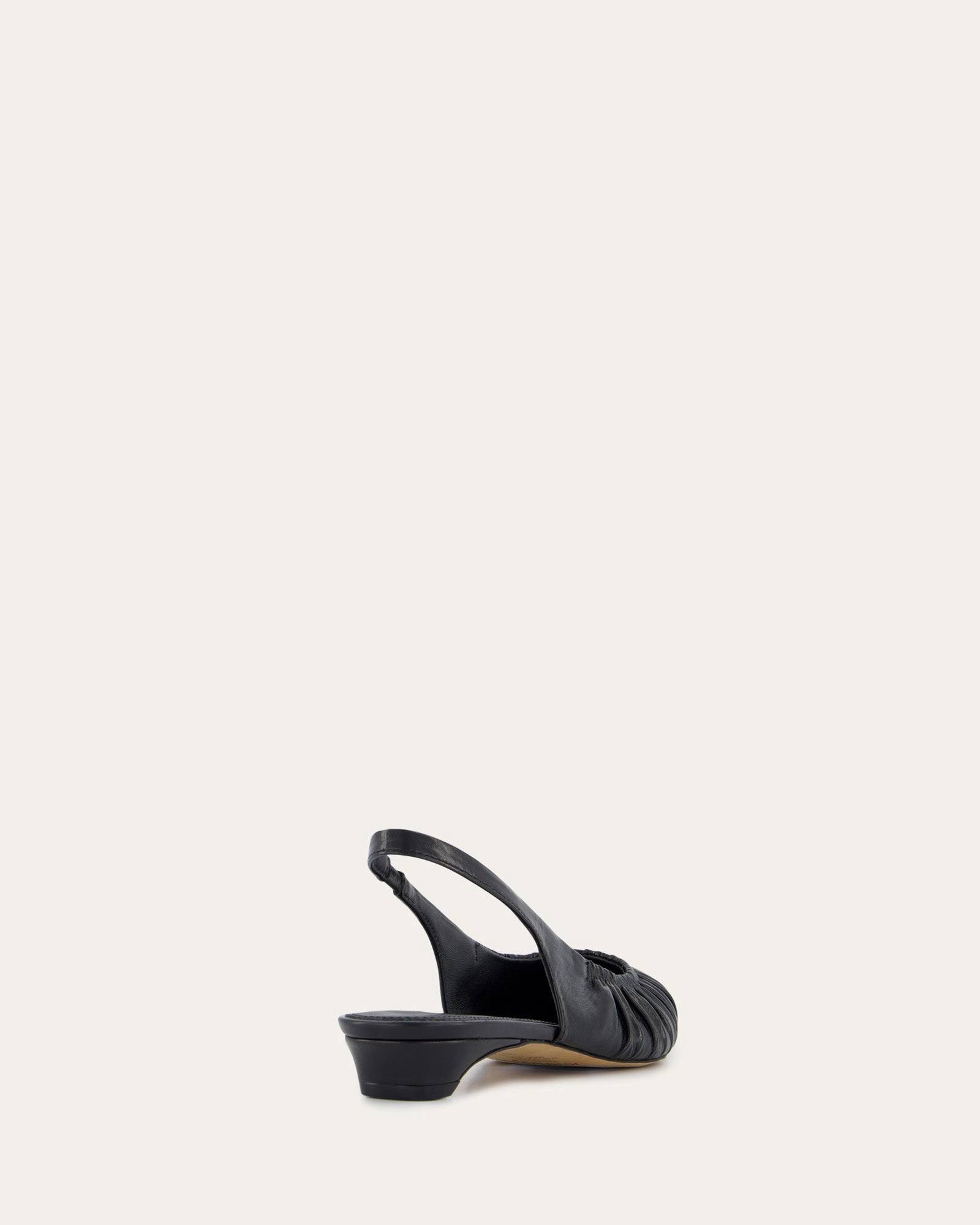ADALINE DRESS FLATS BLACK LEATHER