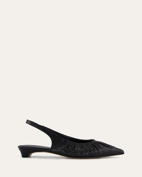 ADALINE DRESS FLATS BLACK LEATHER Affordable Womens Flats online