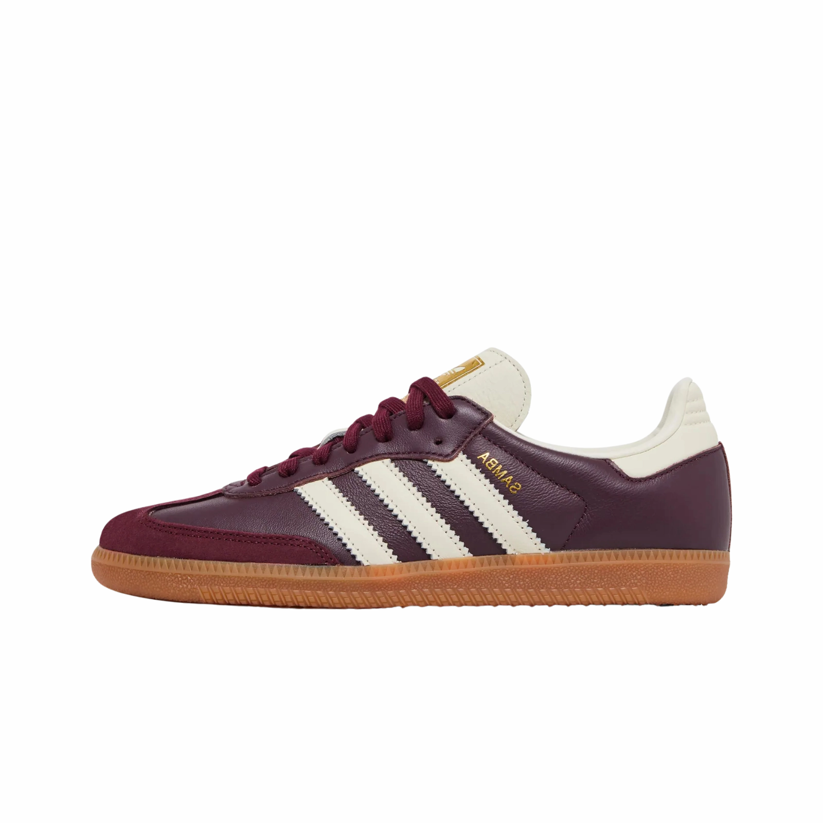 adidas Samba OG Maroon Gold Metallic (Women's) Affordable sneakers store