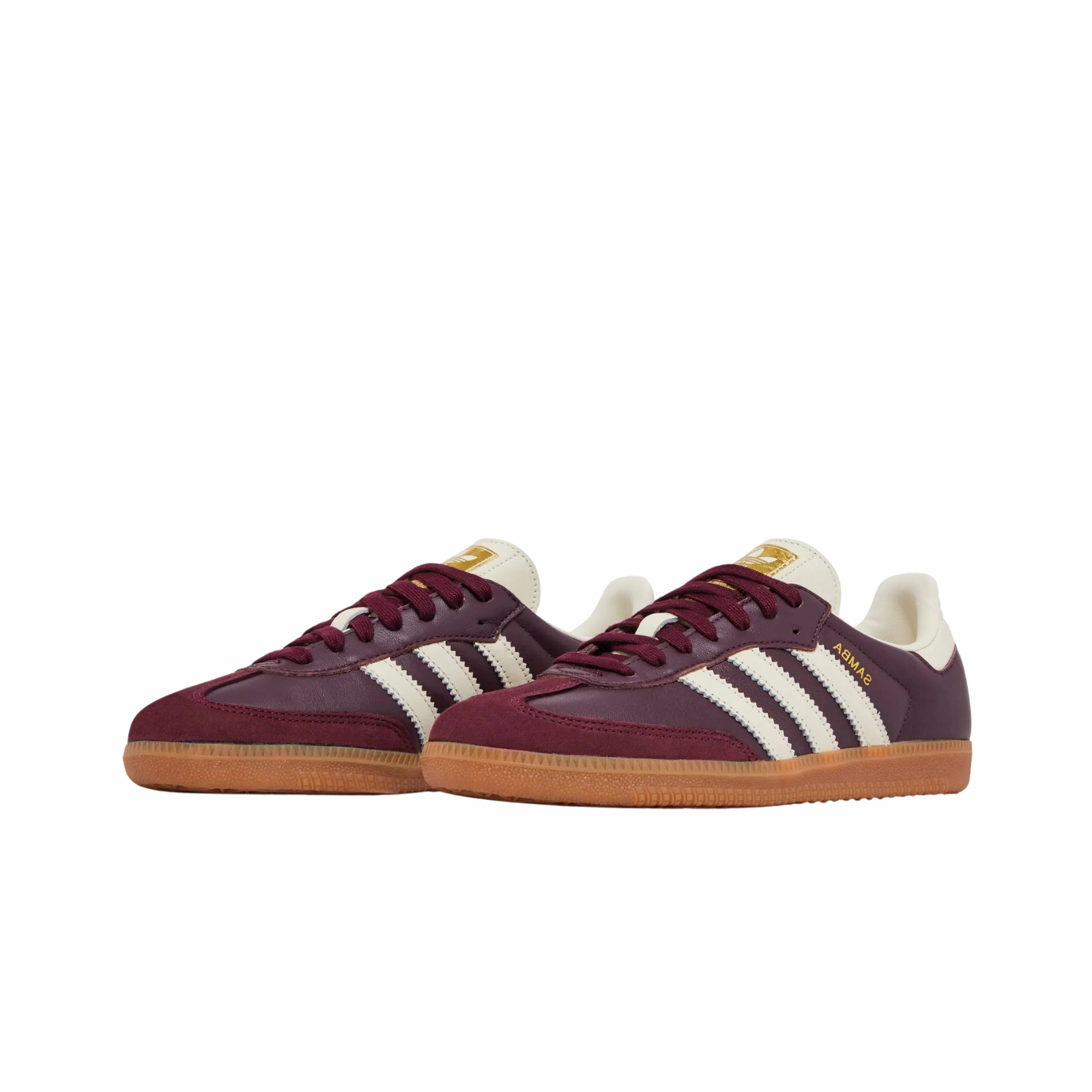 adidas Samba OG Maroon Gold Metallic (Women's)