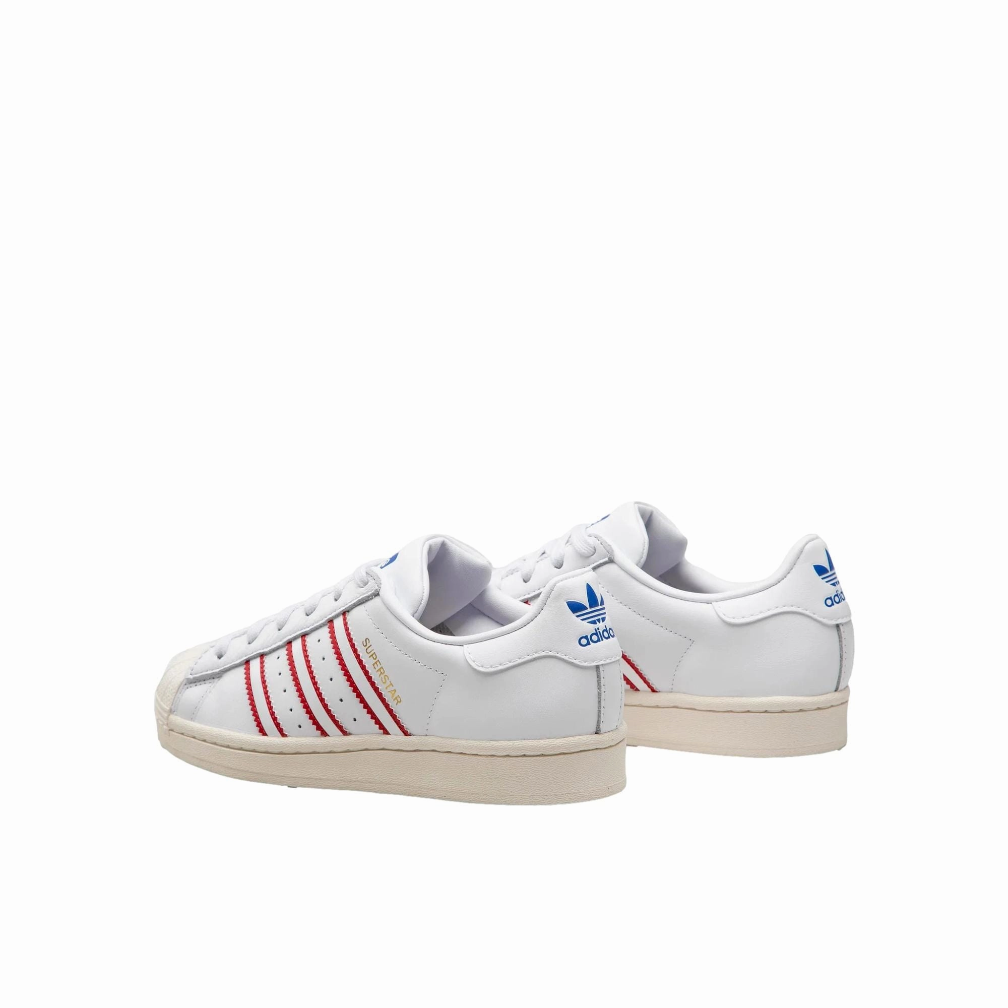 Adidas Superstar Cloud White/Team Power Red/Royal Blue  HQ9968 Grade-School