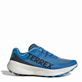 Adidas Terrex Agravic Speed Trail Running Shoes Pulse Blue / Core Black / Semi Impact Orange Trendy Trainers for Men