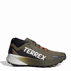 Adidas Terrex trail running shoes Agravic Black / Green Trendy Trainers for Men