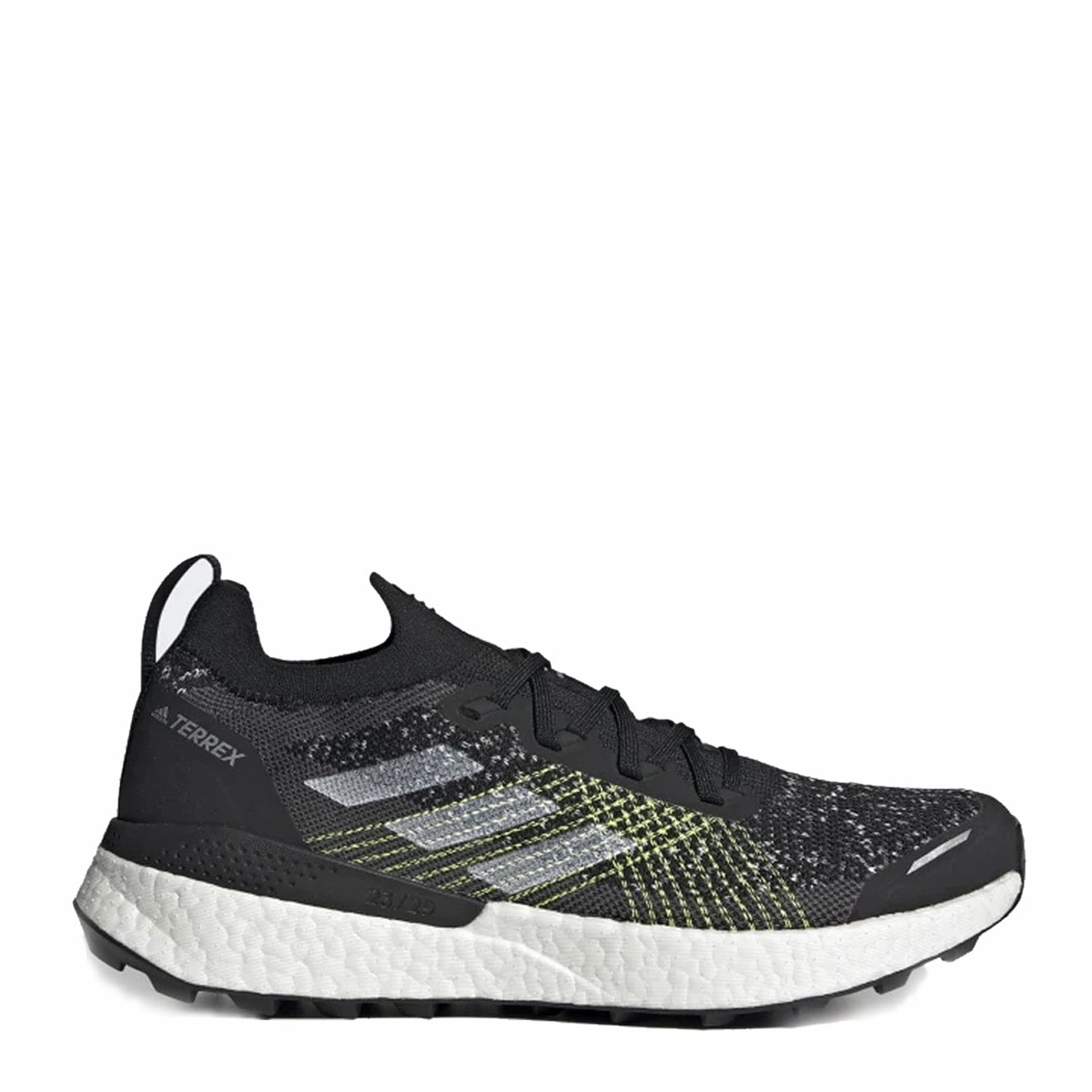 Adidas Terrex Two Ultra Trail Running Shoes Core Black / Cloud White / Solar Yellow Trendy Trainers for Men