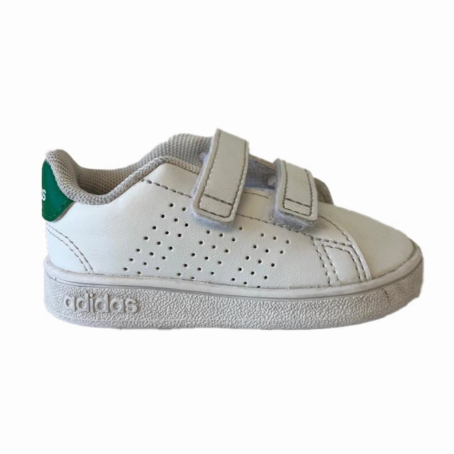 Adidas Unisex White | Green Sneakers Boys Casual Shoes clearance