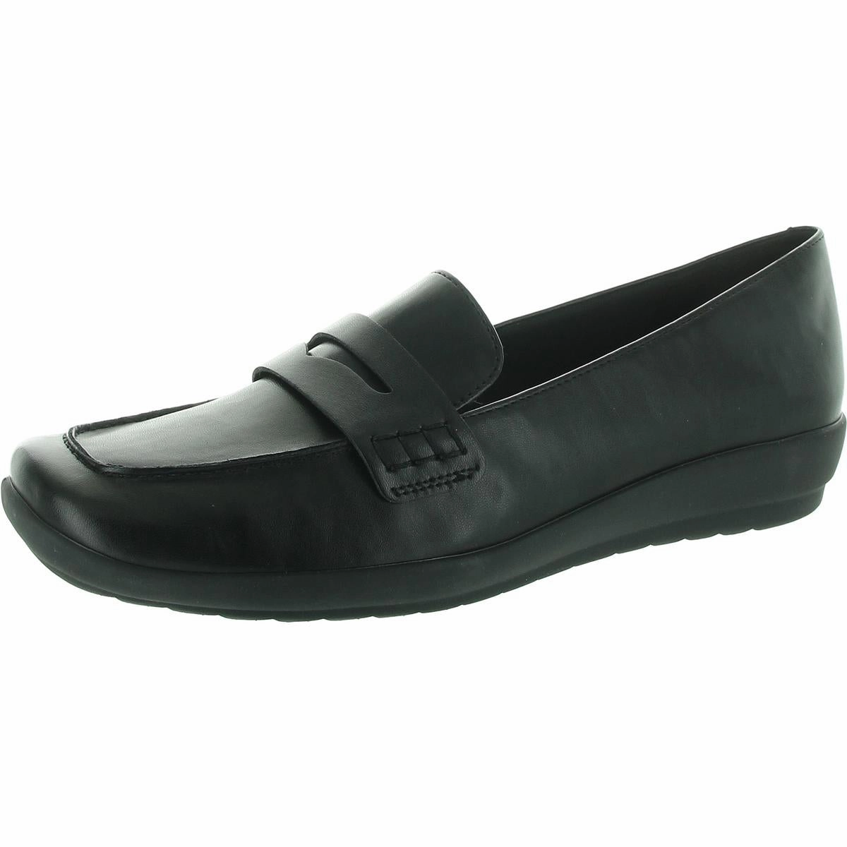 Aerilyn Womens Solid Manmade Loafers Womens Casual Flats sale