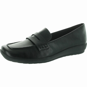 Aerilyn Womens Solid Manmade Loafers Womens Casual Flats sale