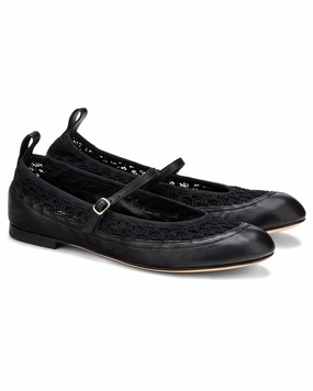 AGL Milly Plots Leather Ballet Flat Womens Flat Shoes clearance