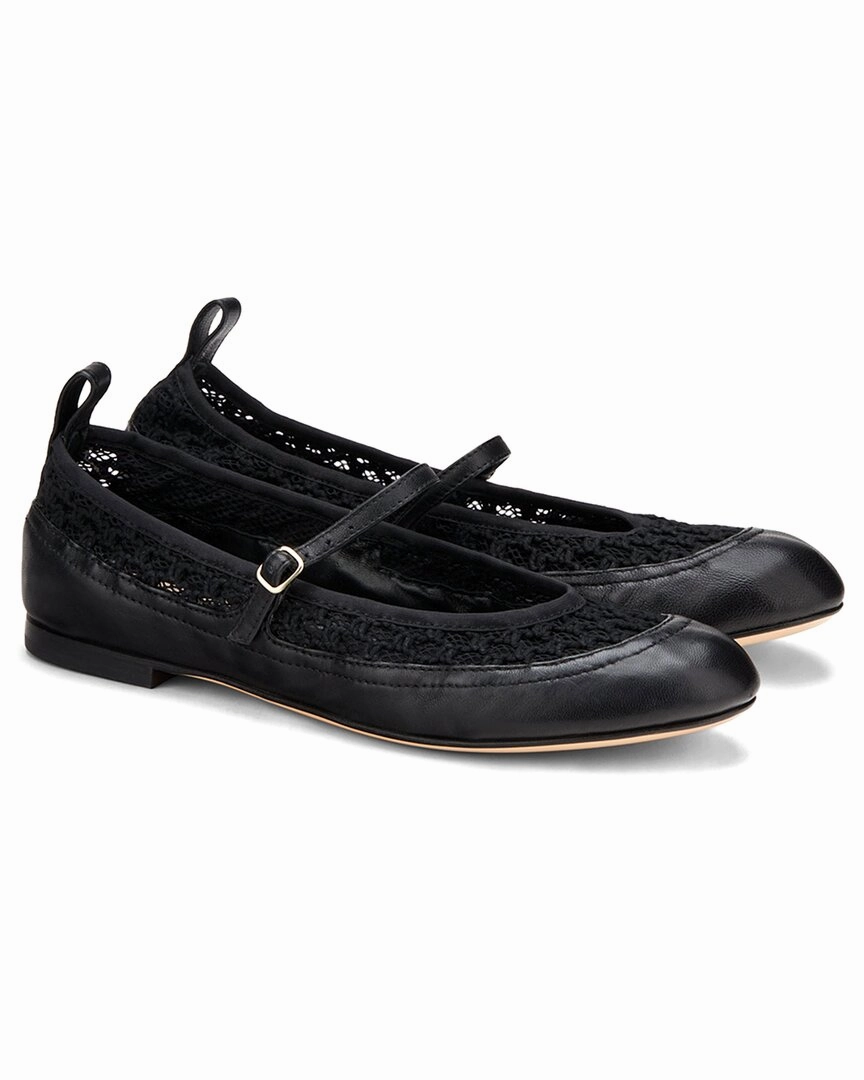 AGL Milly Plots Leather Ballet Flat Womens Flat Shoes clearance