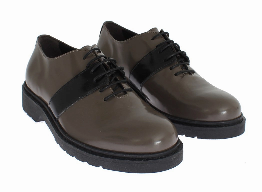 AI_  Leather Laceups Women's Shoes