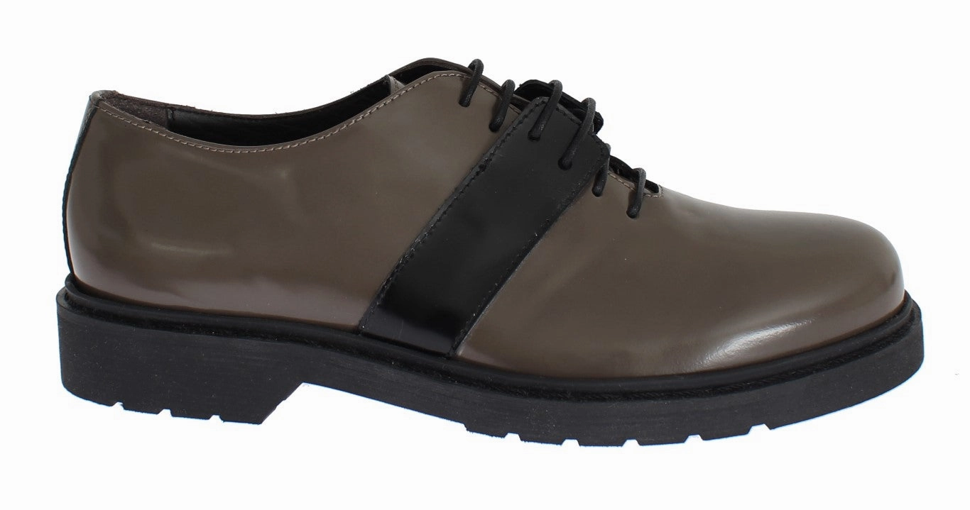 AI_  Leather Laceups Women's Shoes Flats for Women on sale