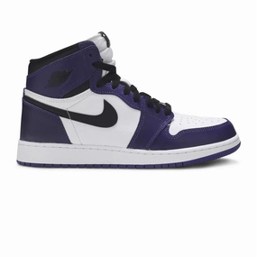 Air Jordan 1 'Court Purple 2.0' GS Designer Sneakers markdown