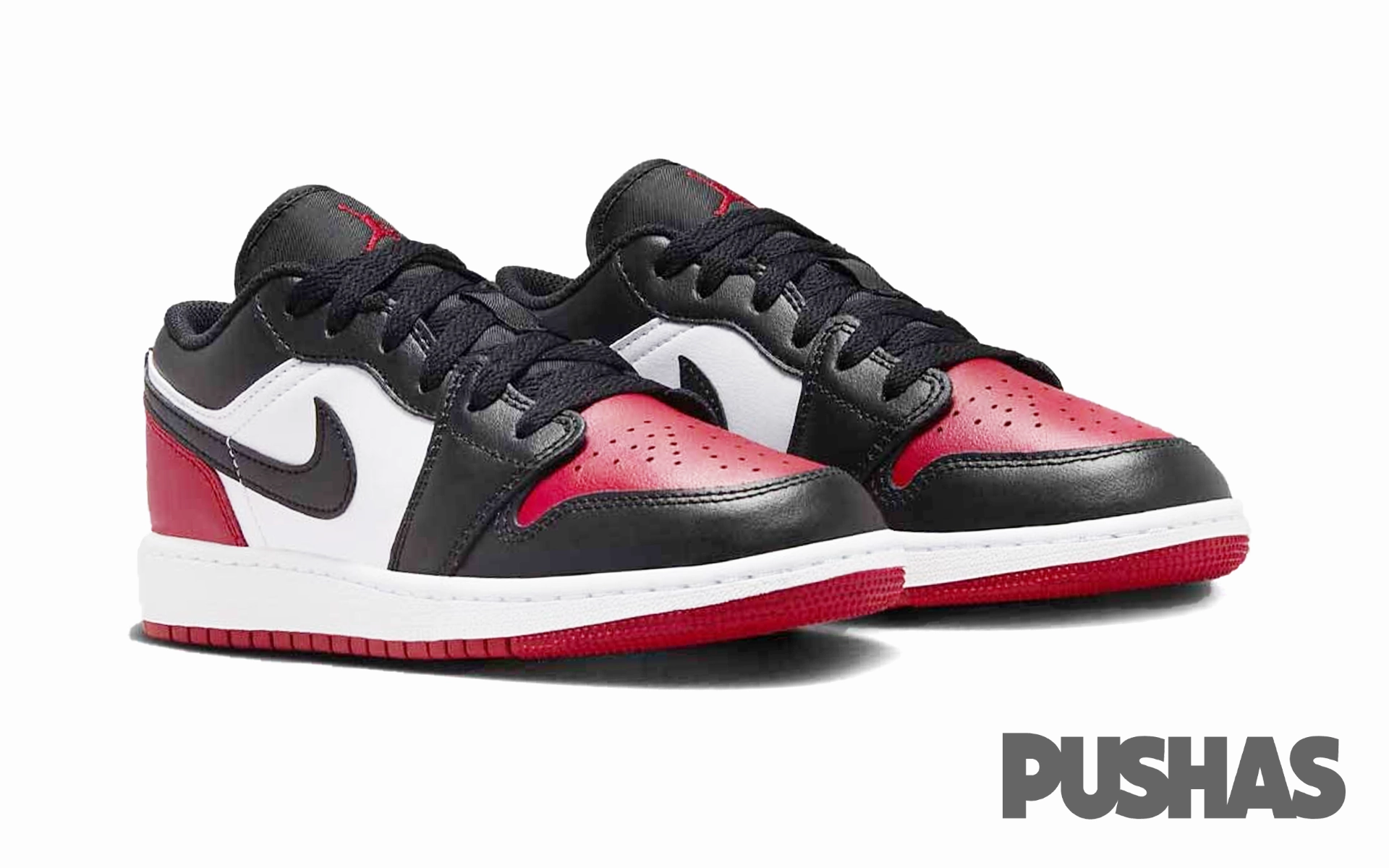Air Jordan 1 Low 'Bred Toe 2.0' GS (2023) Cheap Sneakers under $50