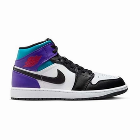 Air Jordan 1 Mid 'Aqua Purple' Mens Shoes clearance