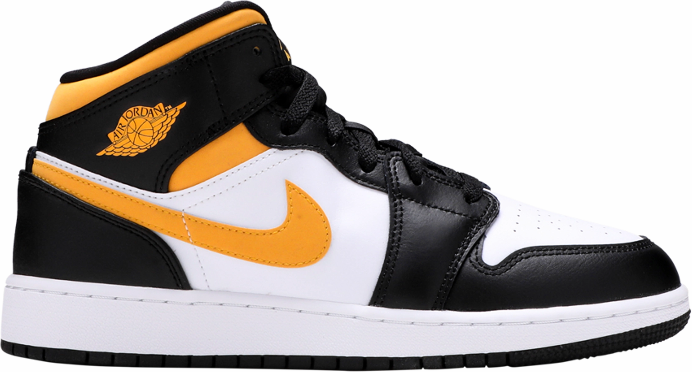 Air Jordan 1 Mid GS 'Black University Gold' - 554725 177 Sneakers outlet markdown