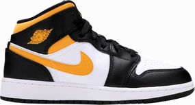 Air Jordan 1 Mid GS 'Black University Gold' - 554725 177 Sneakers outlet markdown