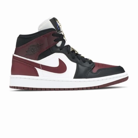 Air Jordan 1 Mid W SE 'Black Dark Beetroot' Sneakers hot sale online