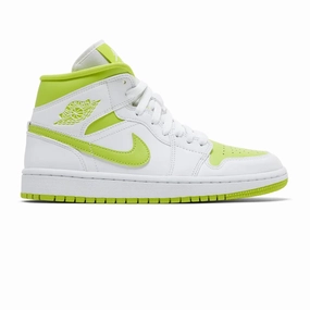 Air Jordan 1 Mid White Lime W (2022) Sneakers free shipping
