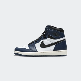 Air Jordan 1 Retro High OG (GS) - Midnight Navy/Black-White-Sail Sneakers trending now