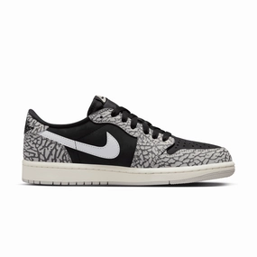 Air Jordan 1 Retro Low OG 'Black Elephant' Mens Shoes clearance