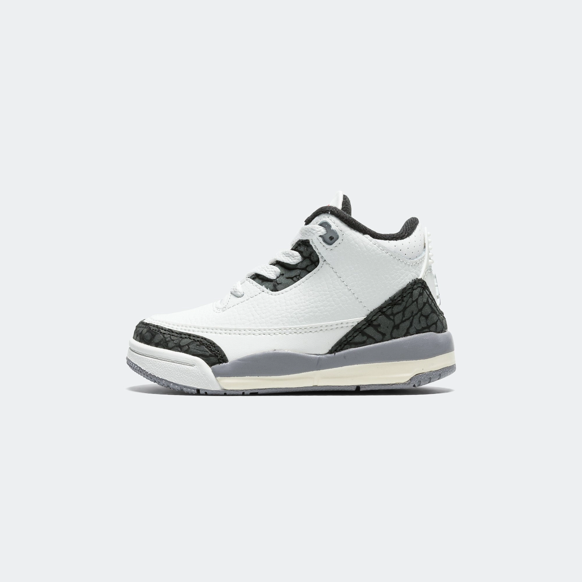 Air Jordan 3 Retro (TD) - Summit White/Fire Red-Cement Grey Sneakers trending now