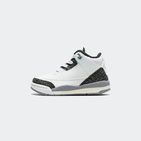 Air Jordan 3 Retro (TD) - Summit White/Fire Red-Cement Grey Sneakers trending now