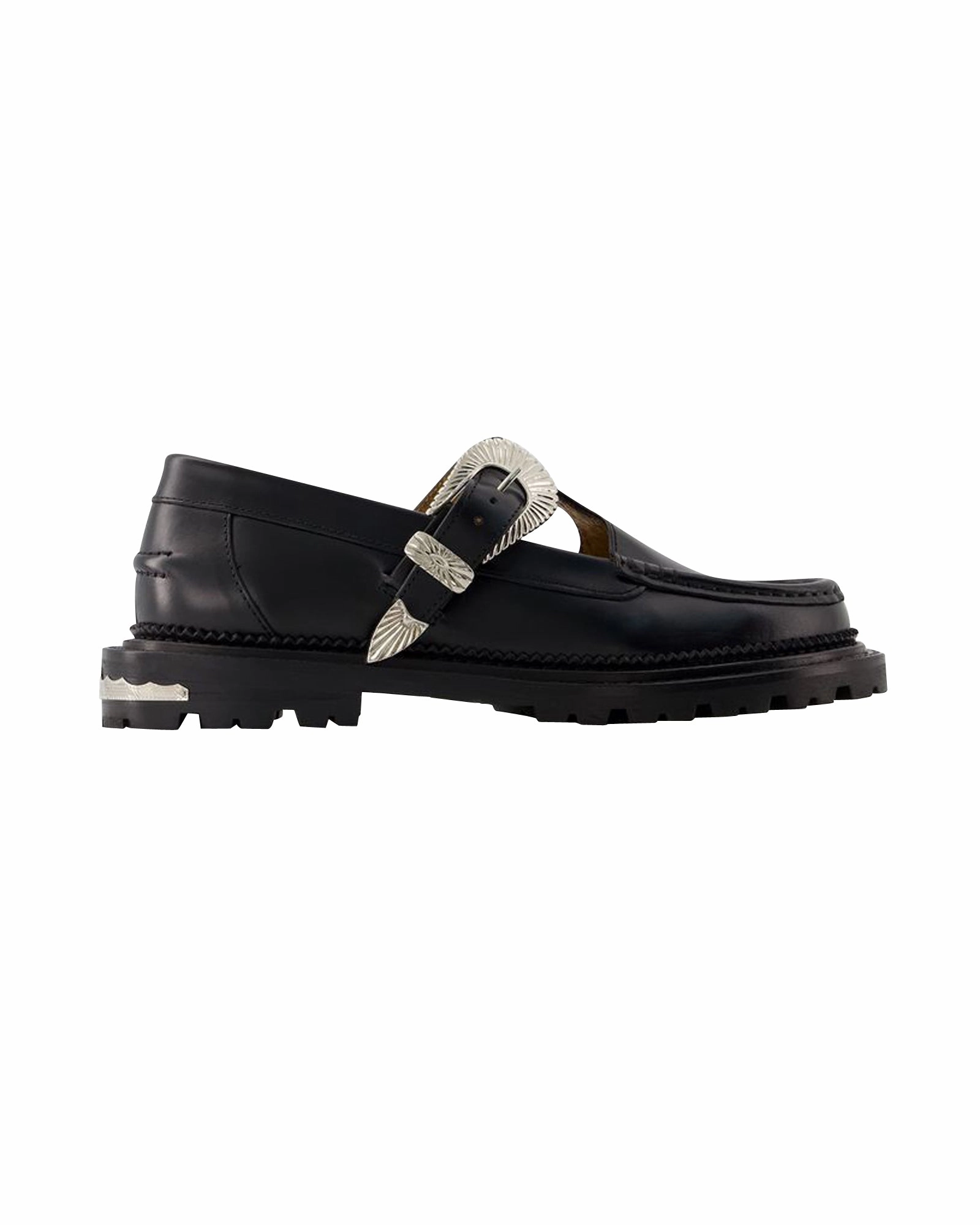 AJ1290 Loafers -Toga Virilis - Leather - Black