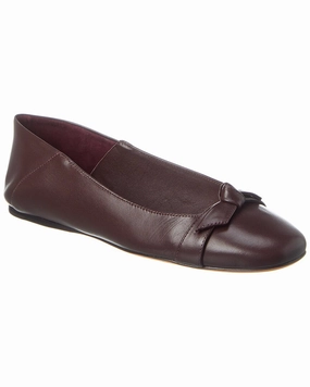 Alexandre Birman Clarita Collapsible Leather Flat Flats for Women on sale