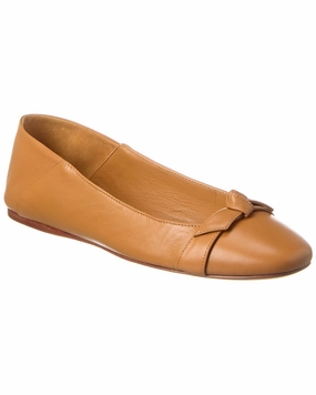 Alexandre Birman Clarita Collapsible Leather Flat Flats for Women on sale