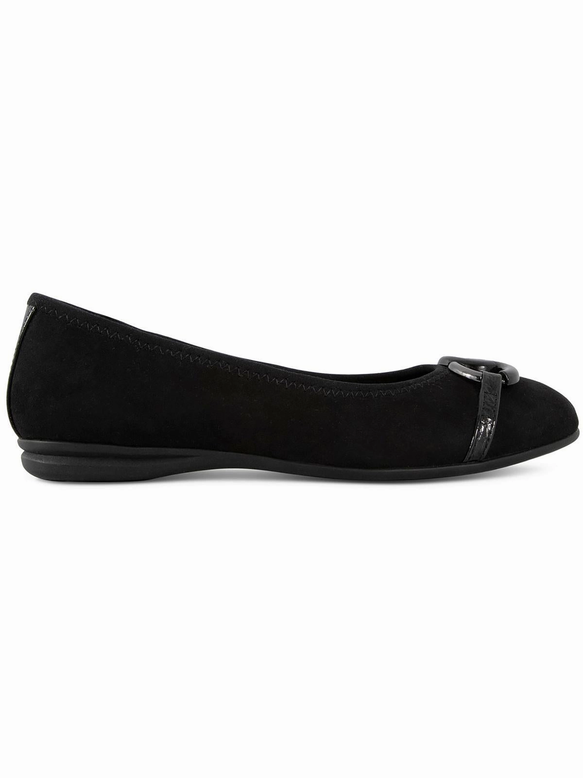 Amandaa Womens Buckle Faux Suede Ballet Flats Womens Flats special deals
