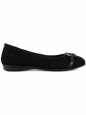 Amandaa Womens Buckle Faux Suede Ballet Flats Womens Flats special deals