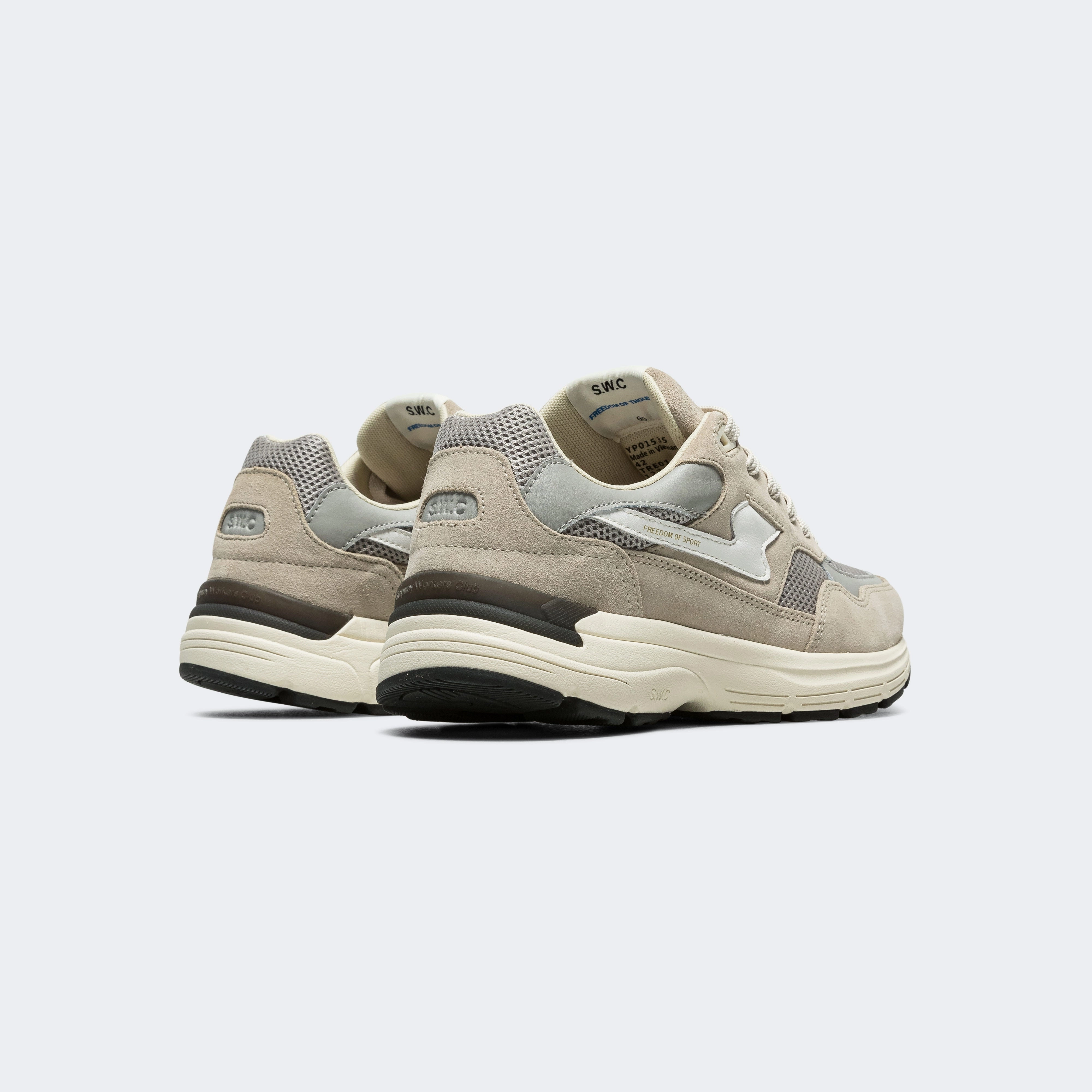 Amiel S-Strike Suede Mix - Light Grey