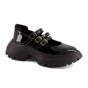 Andrea Combat Mary Janes Womens Flat Shoes clearance