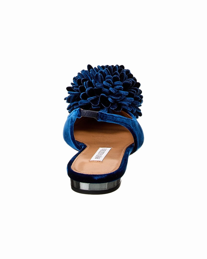 Aquazzura Couturier Velvet Slingback Flat