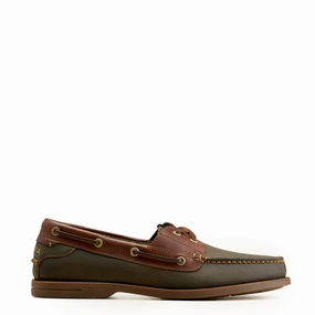 Ariat Antigua Boat Shoe Olive Night Mens Shoes outlet price