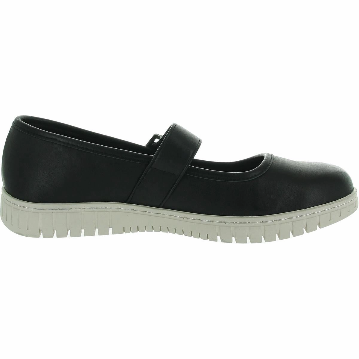 ASTRO Womens Cushioned Footbed Leather Mary Janes