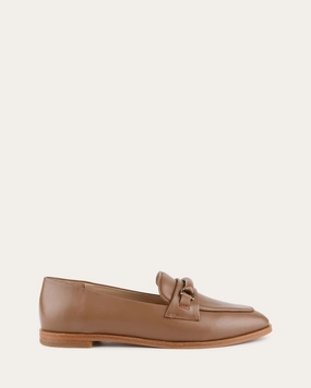 ATHENA LOAFERS CARAMEL LEATHER Affordable Womens Flats online