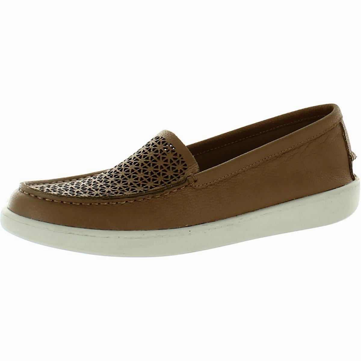 Audrey Womens Pull-on Leather Moccasins