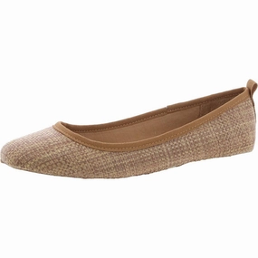 Avvery Womens Solid Woven Ballet Flats Womens Flats special deals